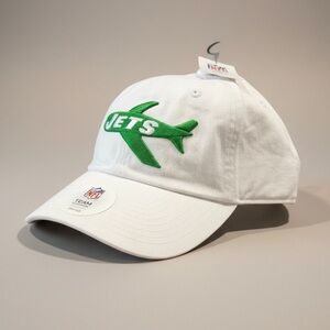 NFL Team Headwear New York Jets White Adjustable Hat (NWT)